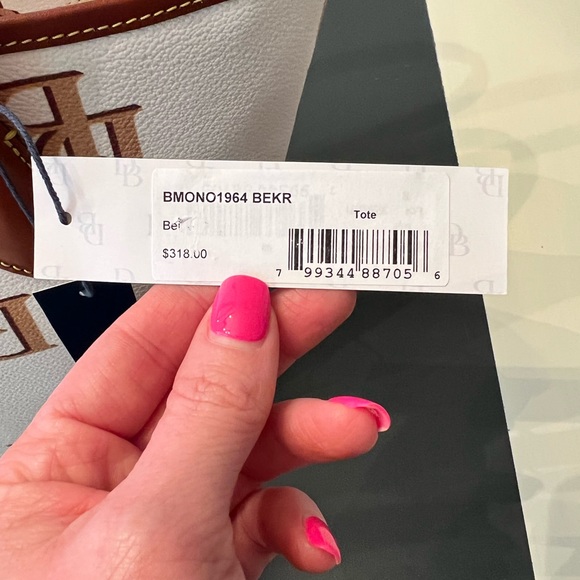 BNWT Dooney and Burke Monogram Tote - Picture 5 of 6